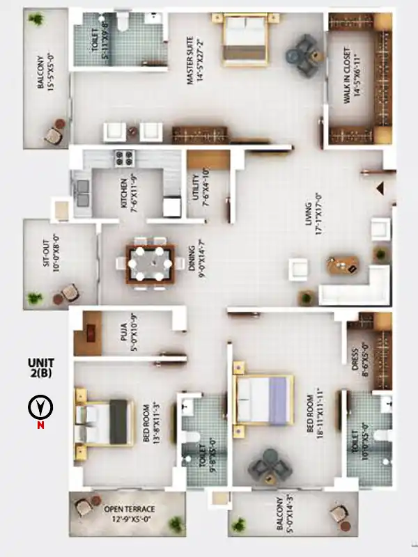 Unit-2B: Luxury flat and apartments in Guwahati 